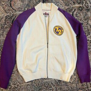Vintage Throwback Mens NBA 1972 Los Angeles Lakers Cloth Jacket Medium Body Rags